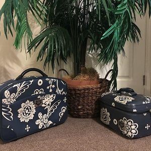 Vintage Roxy Quicksilver leather luggage set